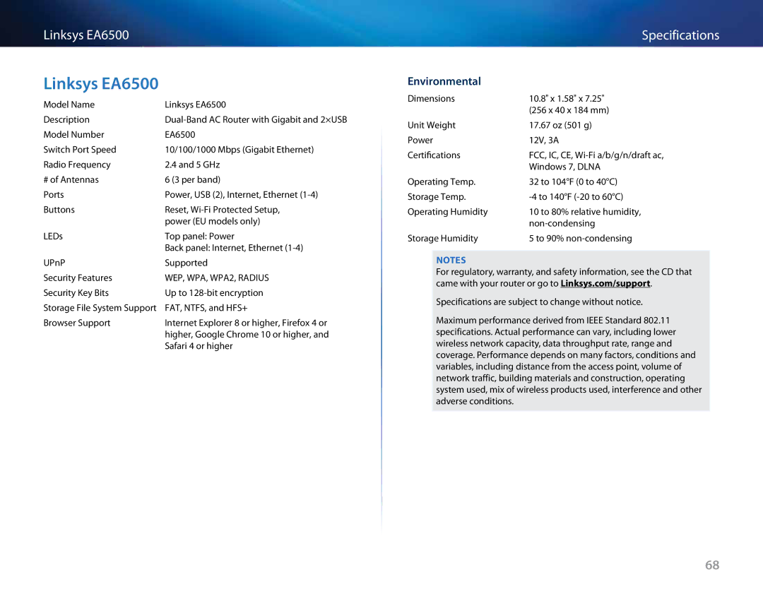 Linksys Linksys EA6500, EA4500, EA2700, EA3500 manual 