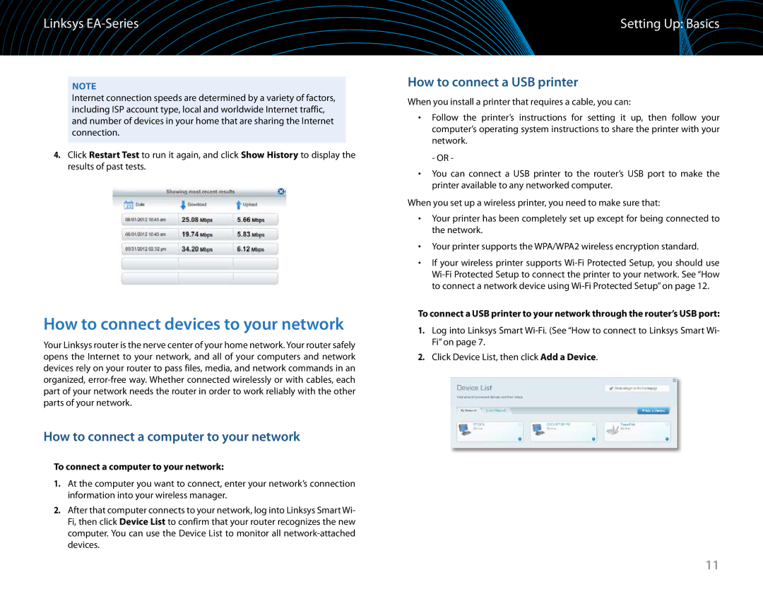 Linksys EA6900 manual How to connect devices to your network, How to connect a computer to your network 