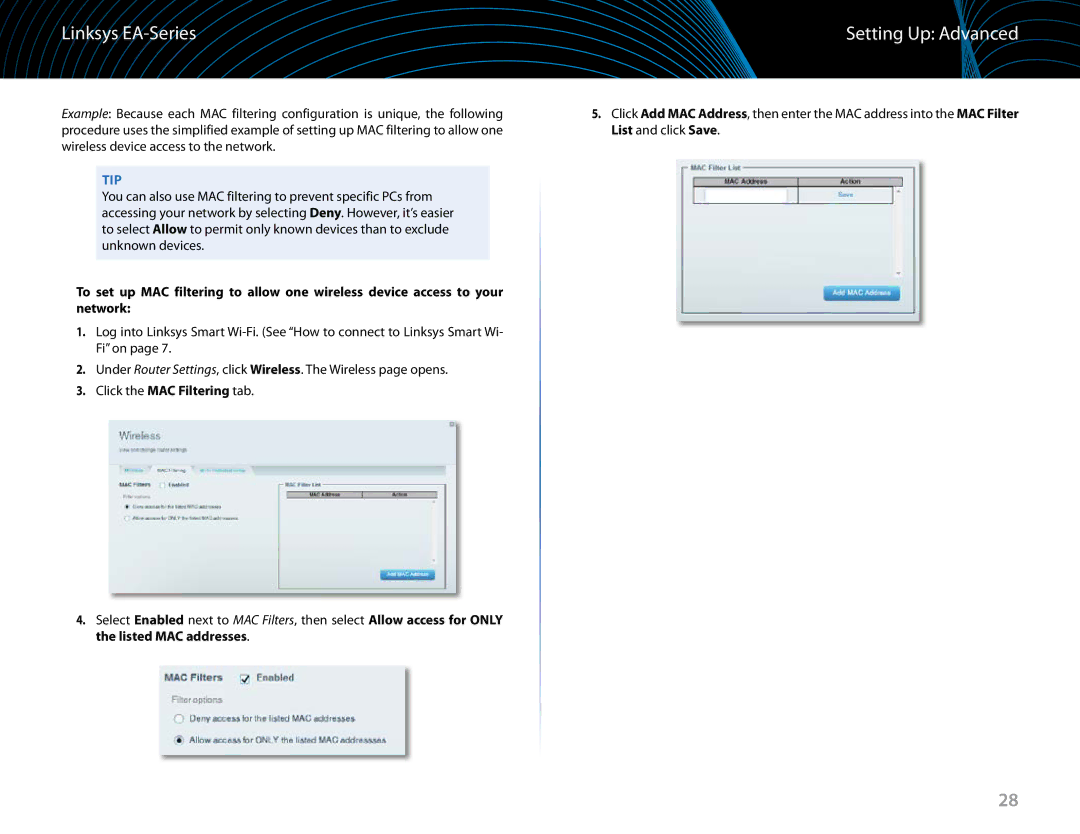 Linksys EA6900 manual Setting Up Advanced 