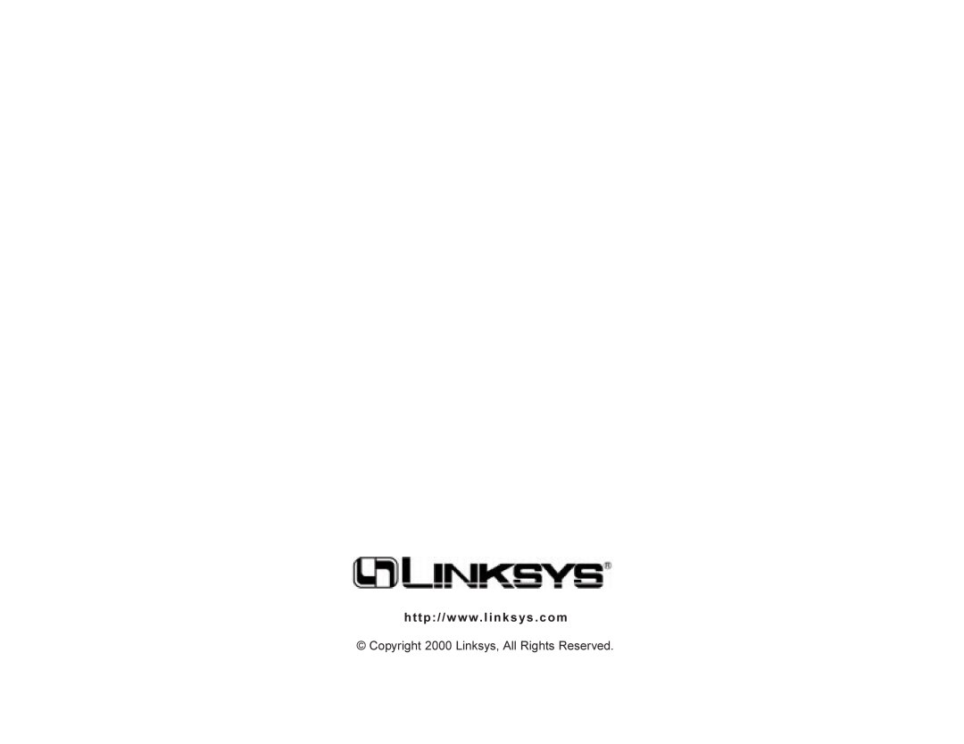 Linksys EF2H24, EF2H16 manual Copyright 2000 Linksys, All Rights Reserved 