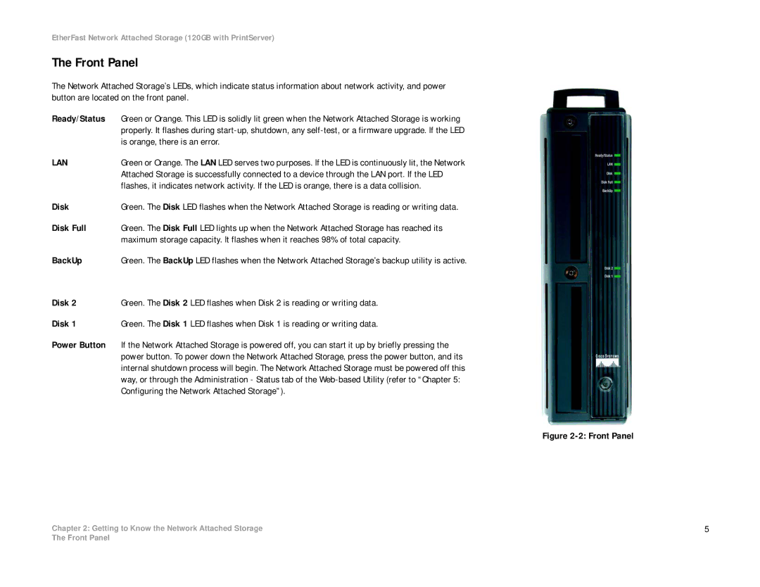 Linksys EFG120 manual Lan 