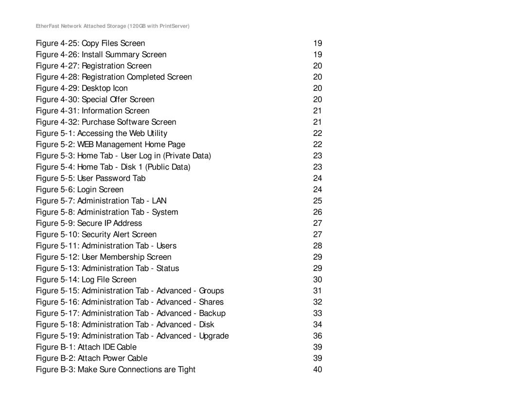 Linksys EFG120 manual Copy Files Screen 