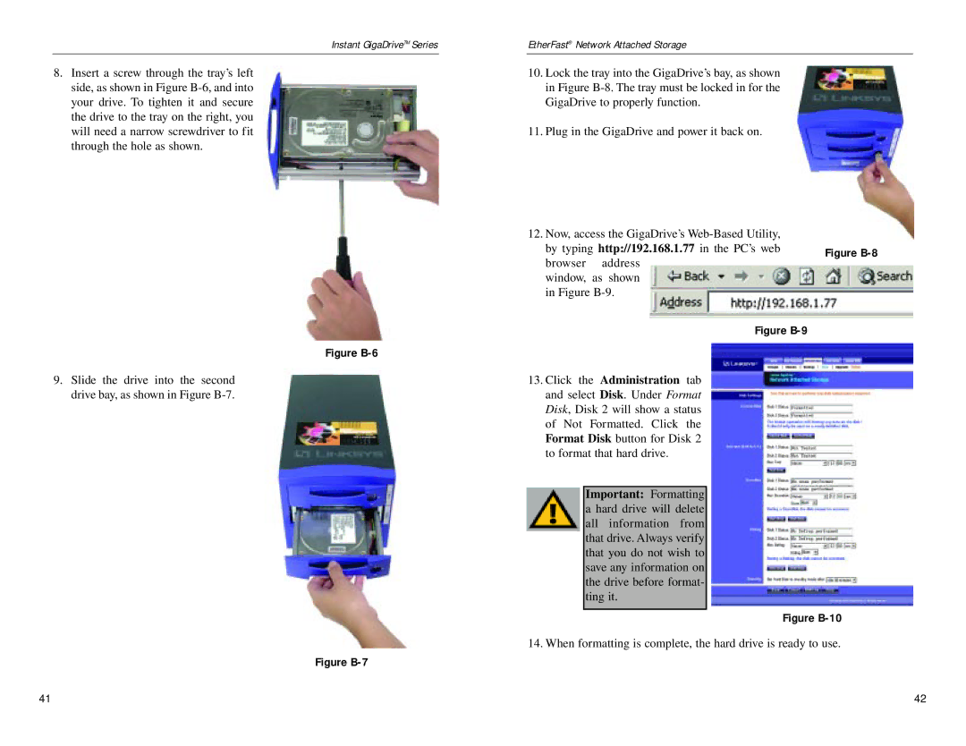 Linksys EFG80 manual Figure B-6 