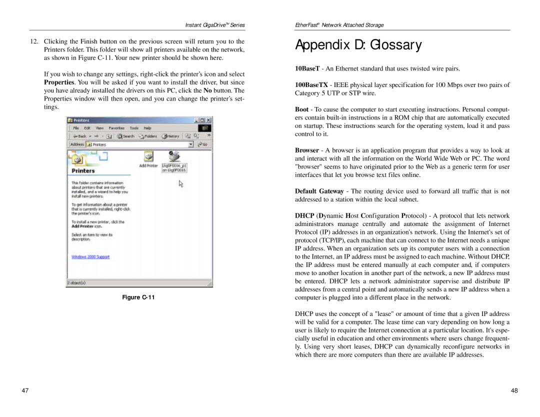 Linksys EFG80 manual Appendix D Glossary, Figure C-11 