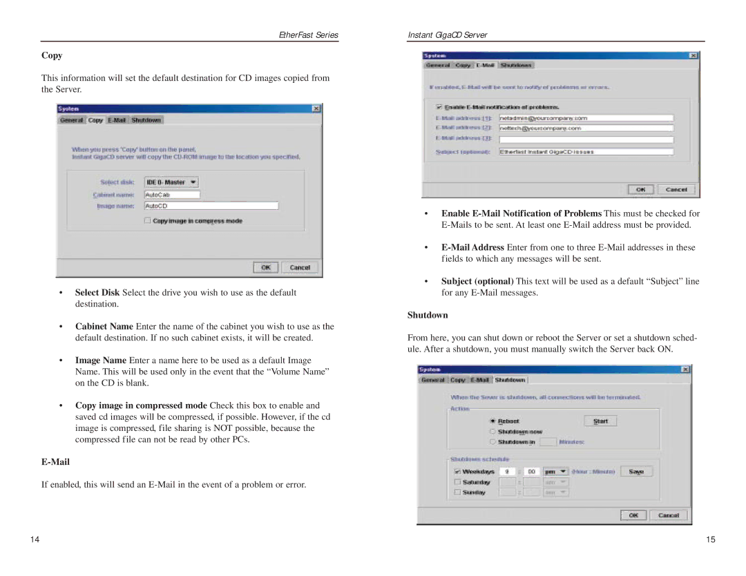 Linksys EFVCD20 manual Copy, Shutdown 