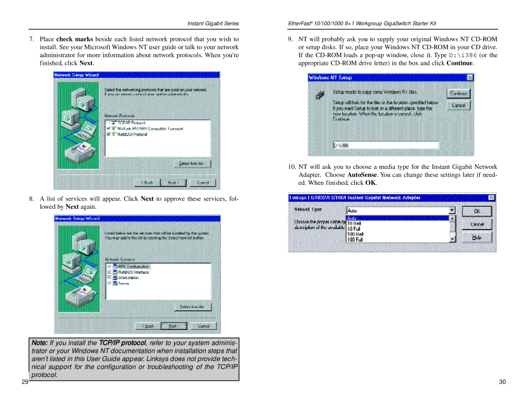 Linksys EG0801SK manual Instant Gigabit Series 