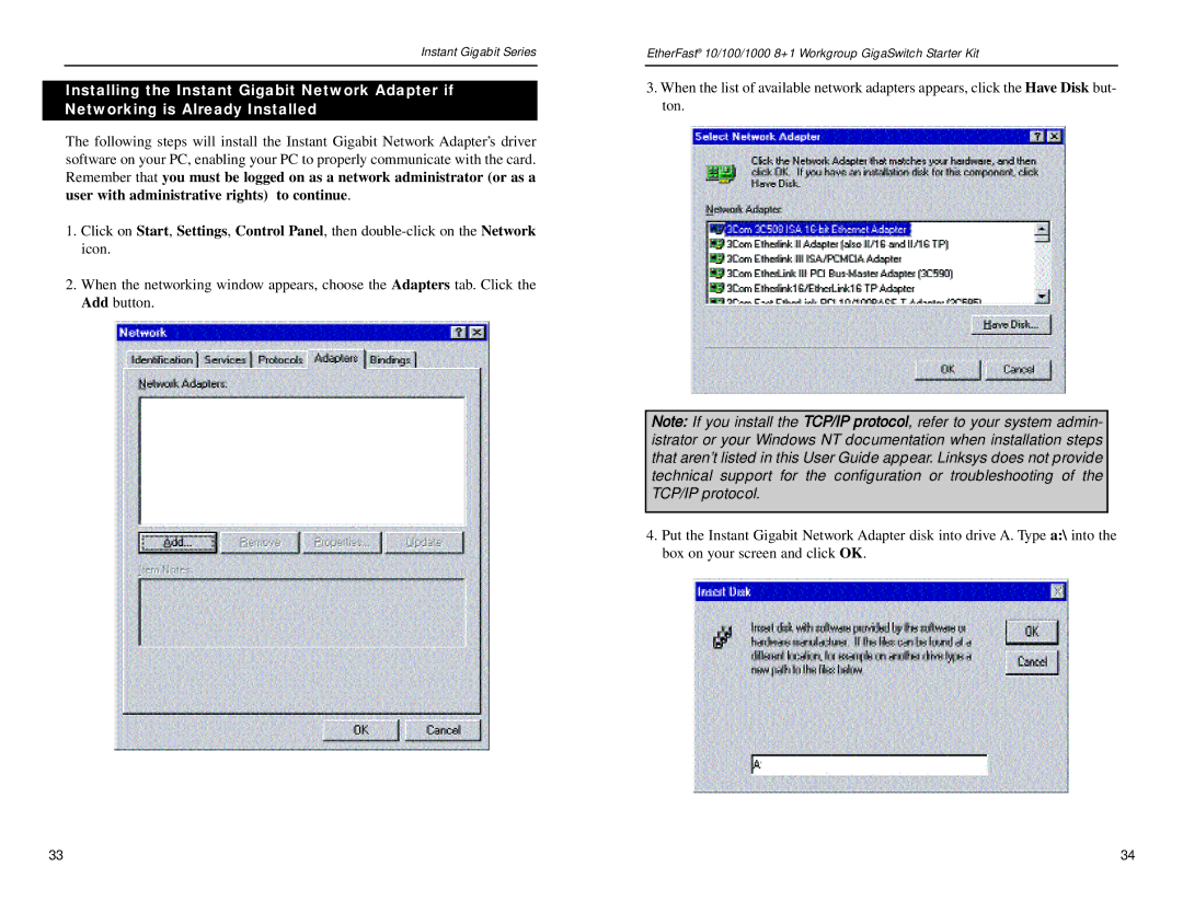 Linksys EG0801SK manual Instant Gigabit Series 