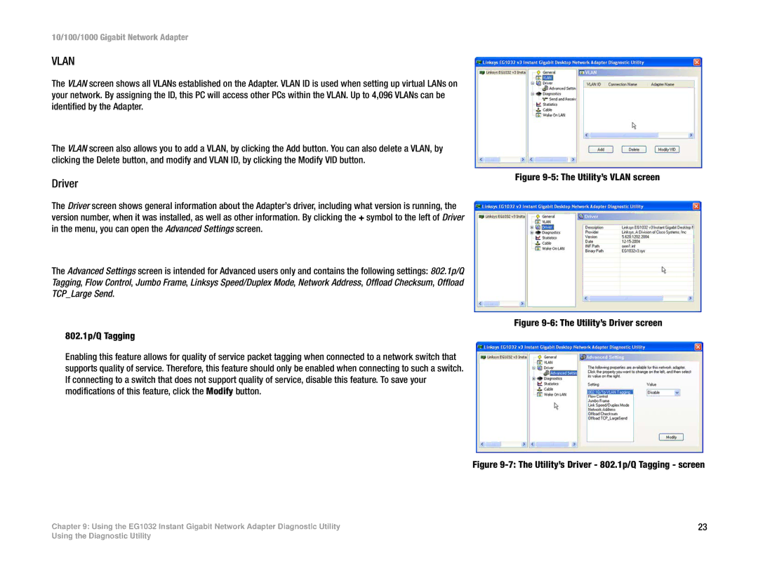 Linksys EG1032 V3 manual Vlan 