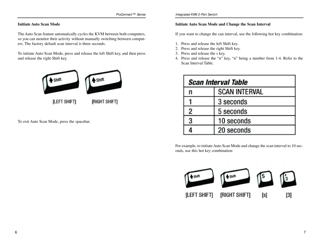 Linksys KVM2KIT manual Initiate Auto Scan Mode 