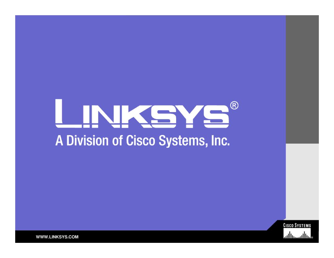 Linksys LVS 9000 warranty Cisco Systems, Inc. All Rights Reserved 