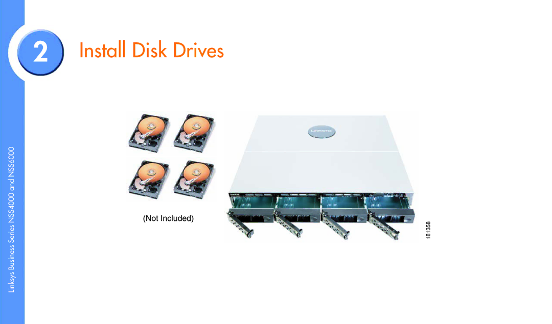 Linksys NSS6000, NSS4000 manual Install Disk Drives 