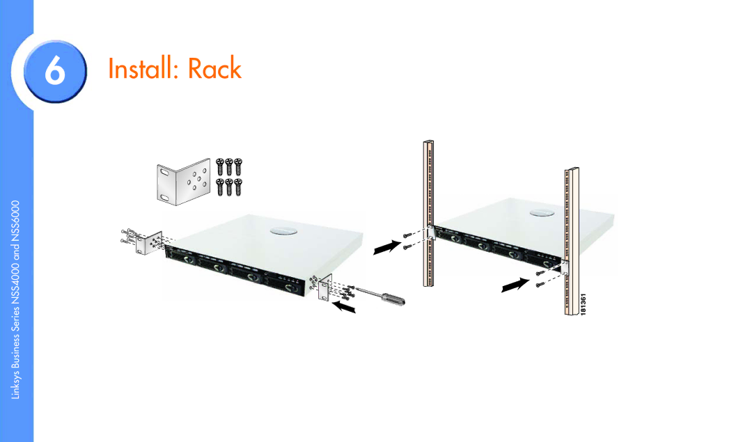 Linksys NSS6000, NSS4000 manual Install Rack 