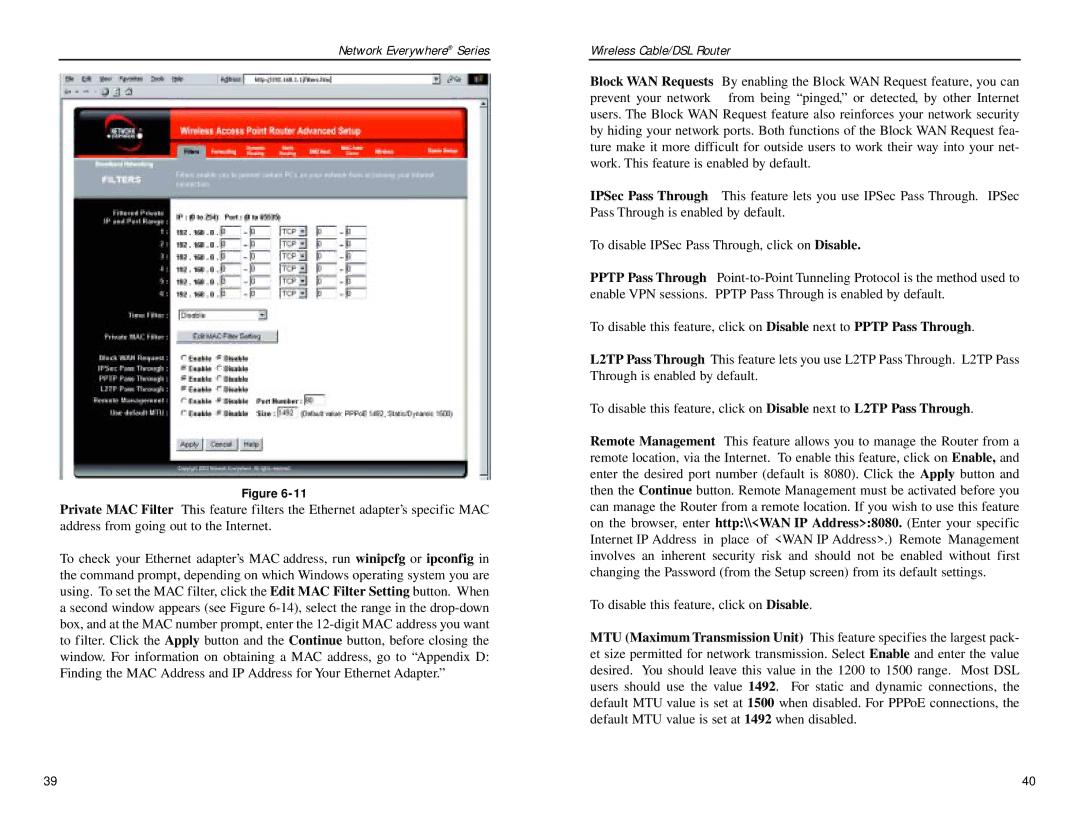 Linksys NWR04B manual Network Everywhere Series 