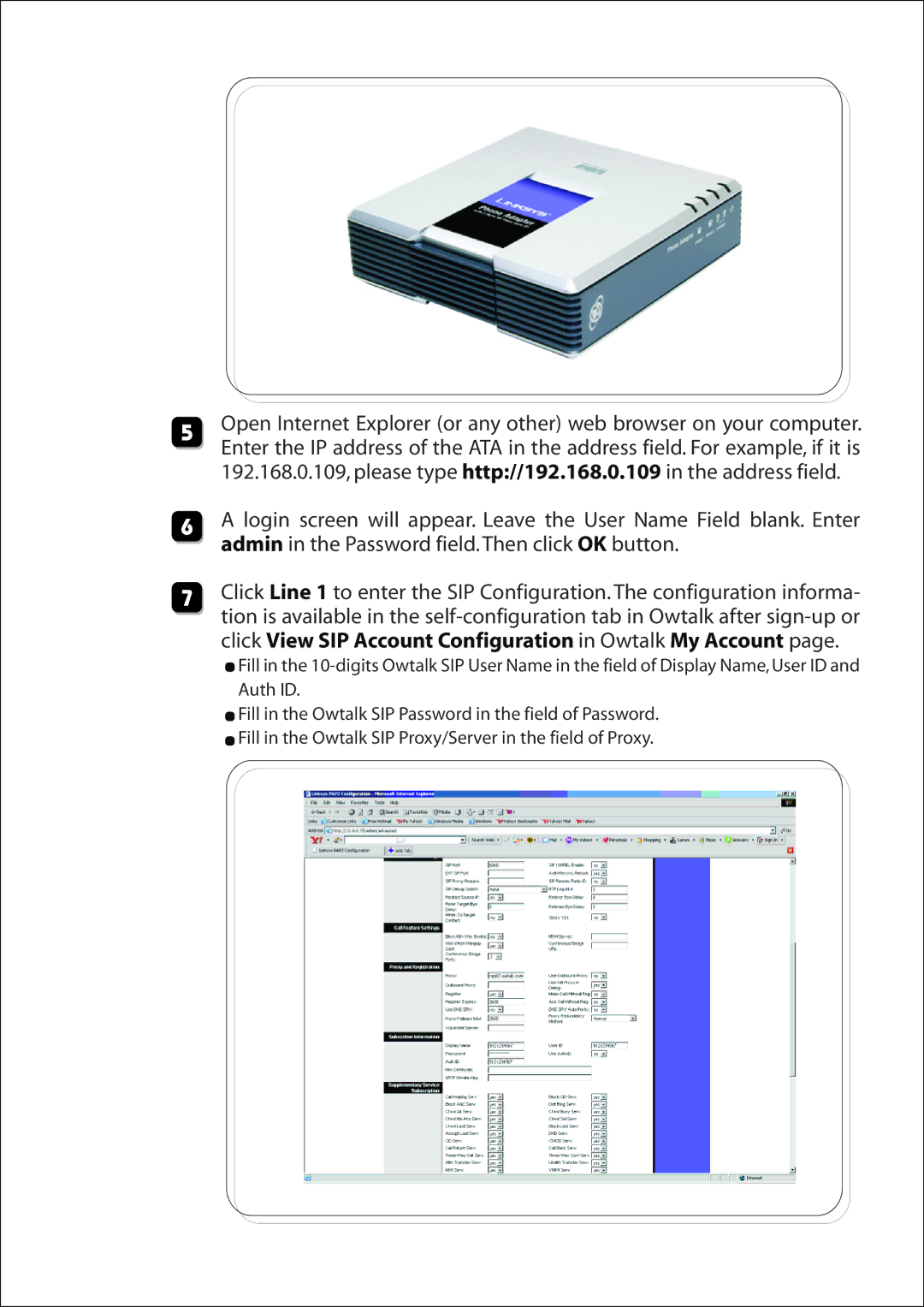 Linksys Owtalk manual 