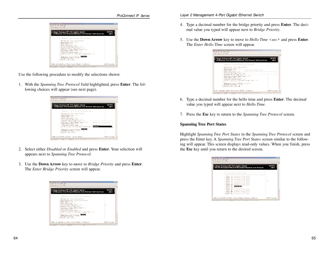 Linksys PC22604 manual Spanning Tree Port States 