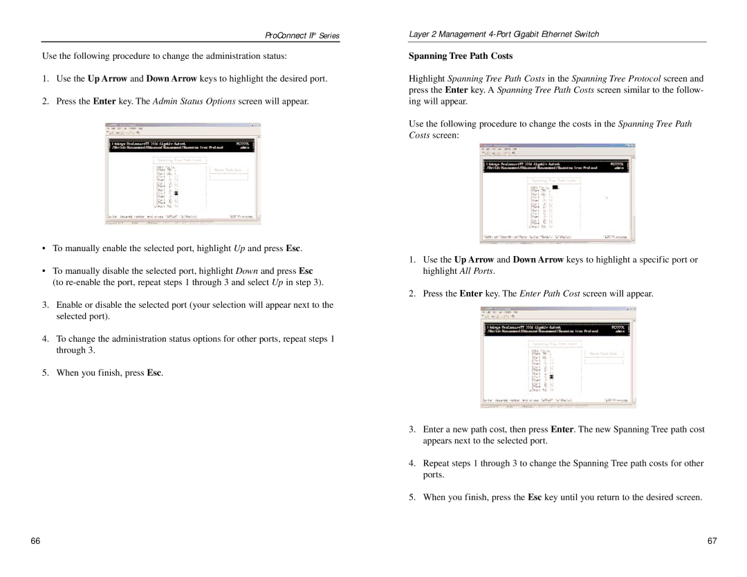 Linksys PC22604 manual Spanning Tree Path Costs 