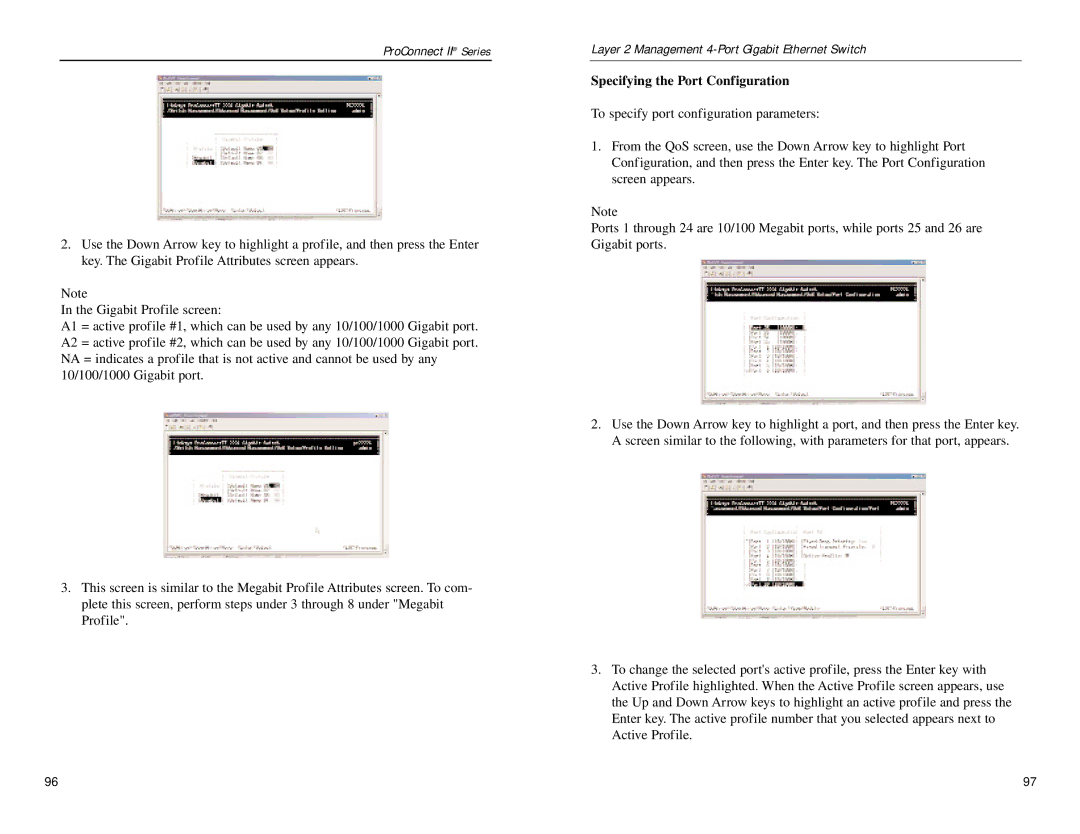 Linksys PC22604 manual Specifying the Port Configuration 