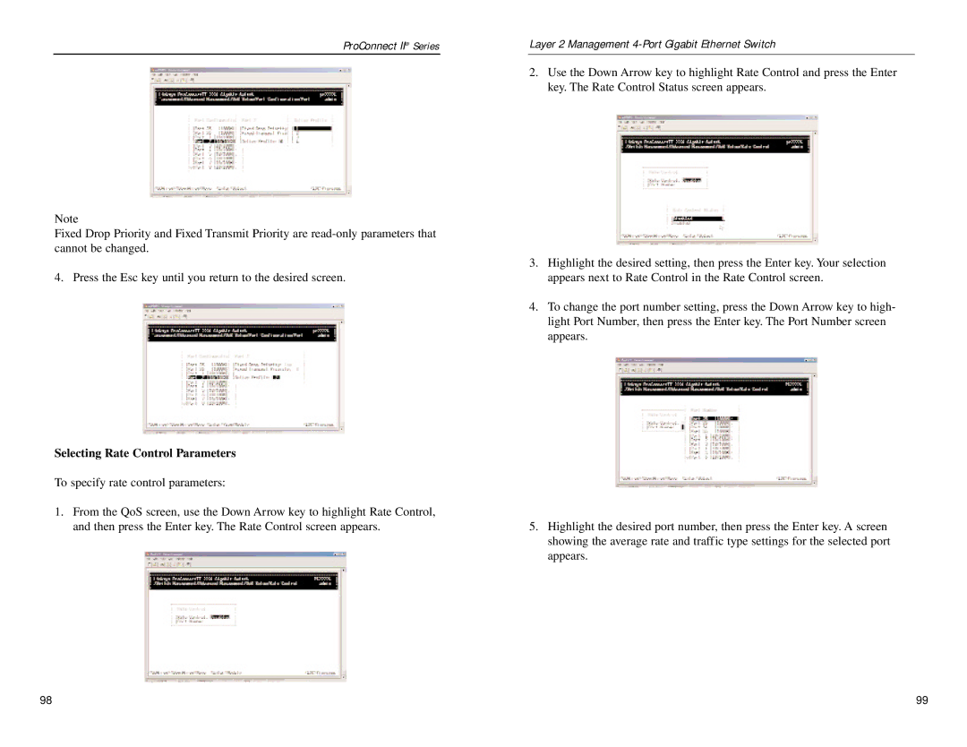 Linksys PC22604 manual Selecting Rate Control Parameters 