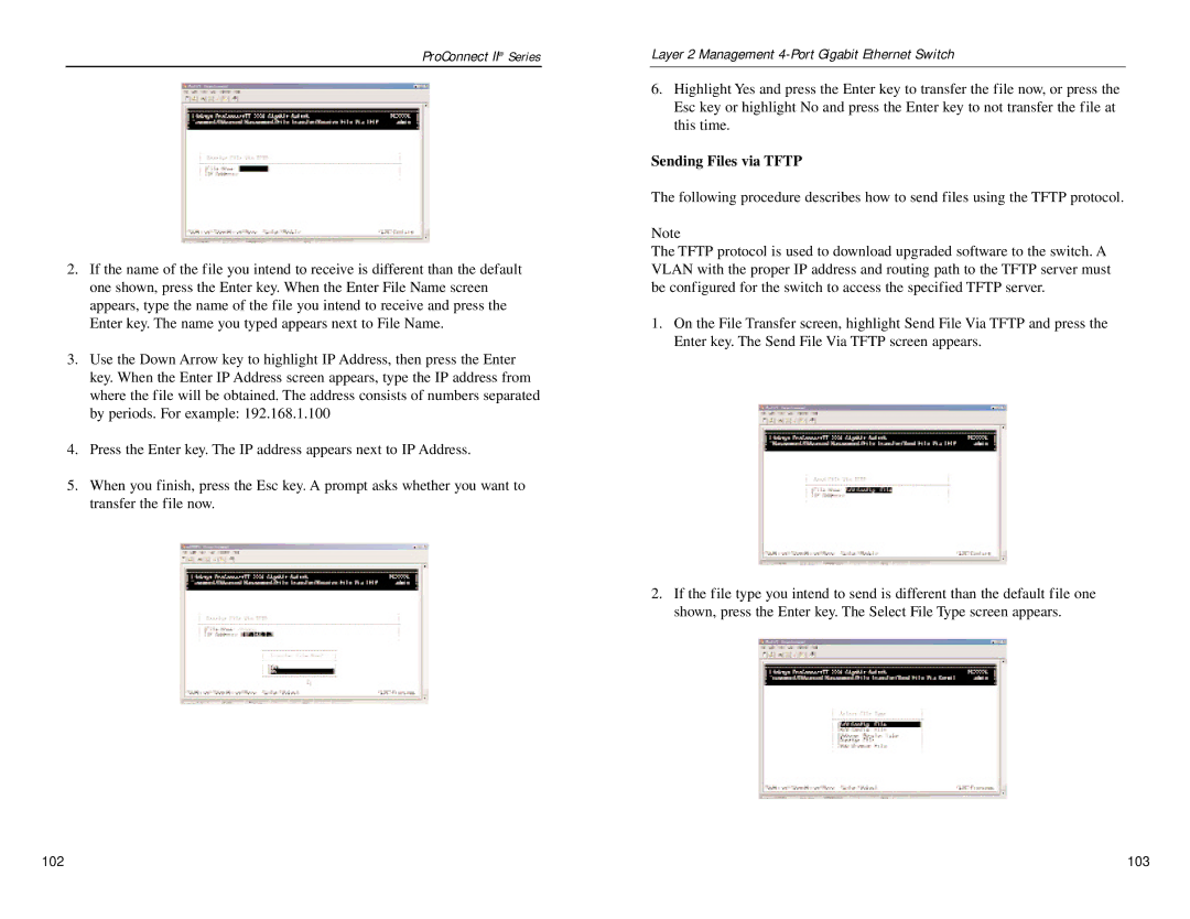 Linksys PC22604 manual Sending Files via Tftp 