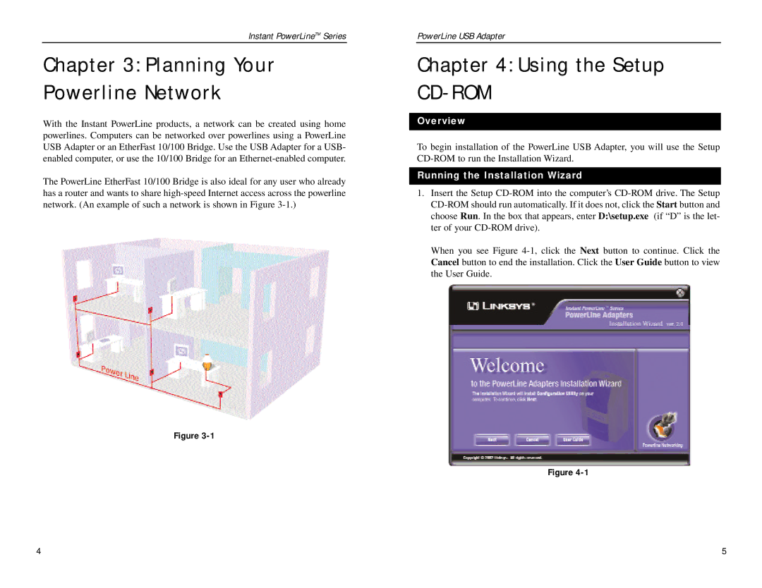 Linksys PLUSB10 manual Using the Setup, Overview, Running the Installation Wizard 