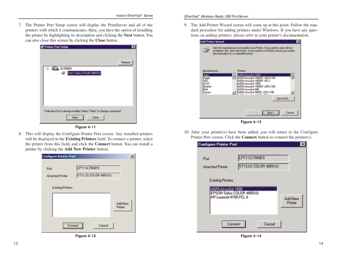 Linksys PPS1UW manual Instant EtherFast Series 