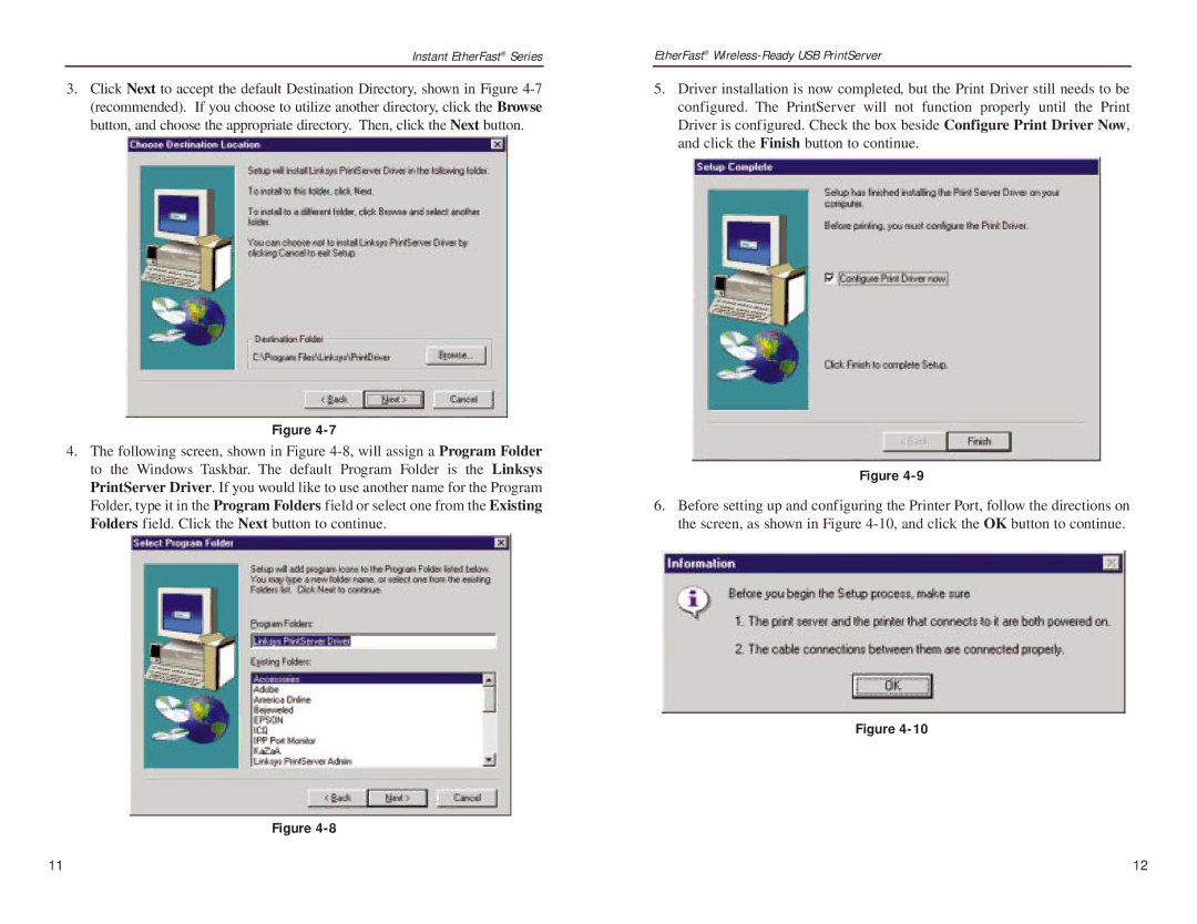 Linksys PPS1UW manual Instant EtherFast Series 