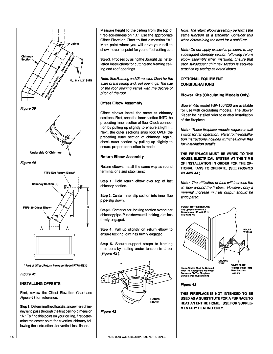 Linksys RDI-36-H HCI-36-H installation instructions Installing Offsets, Offset Elbow Assembly, Return Elbow Assembly 