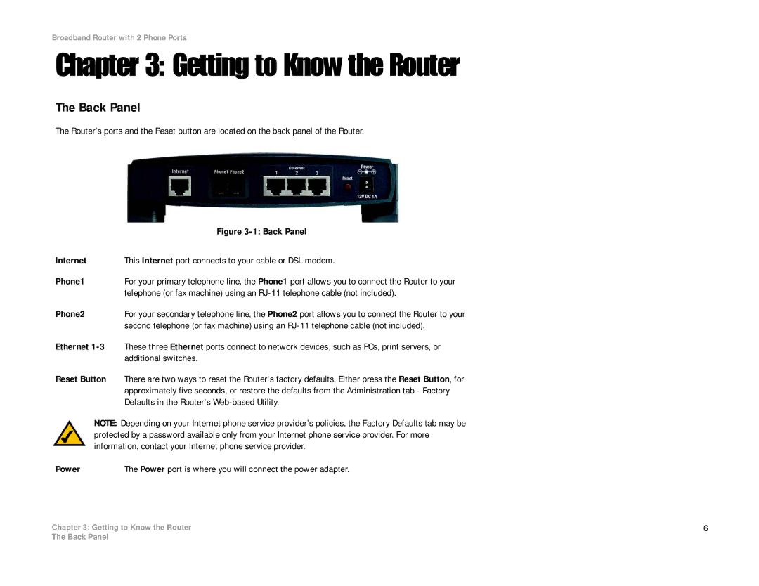 Linksys RT31P2-NA manual Getting to Know the Router, Phone2 