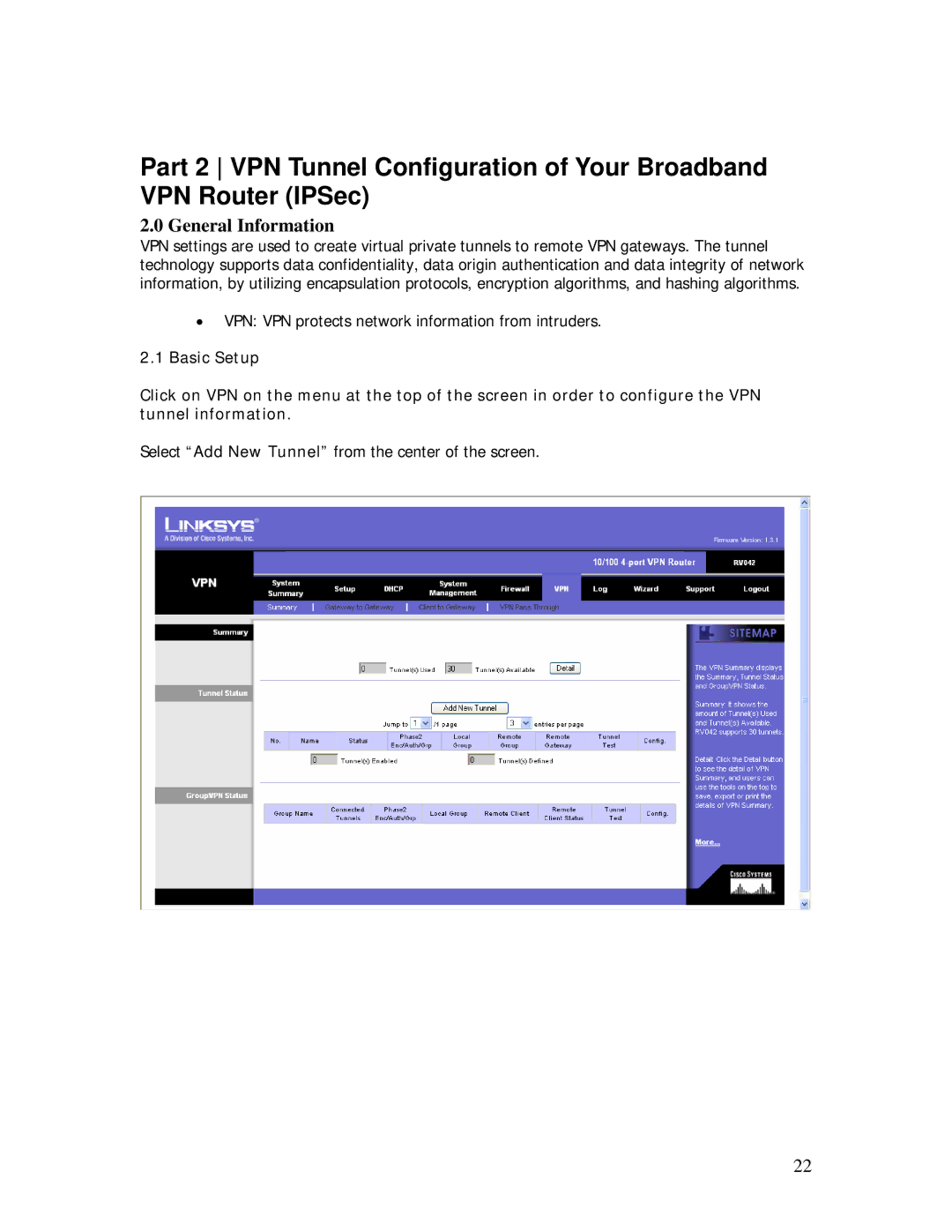 Linksys RV042 installation instructions General Information 