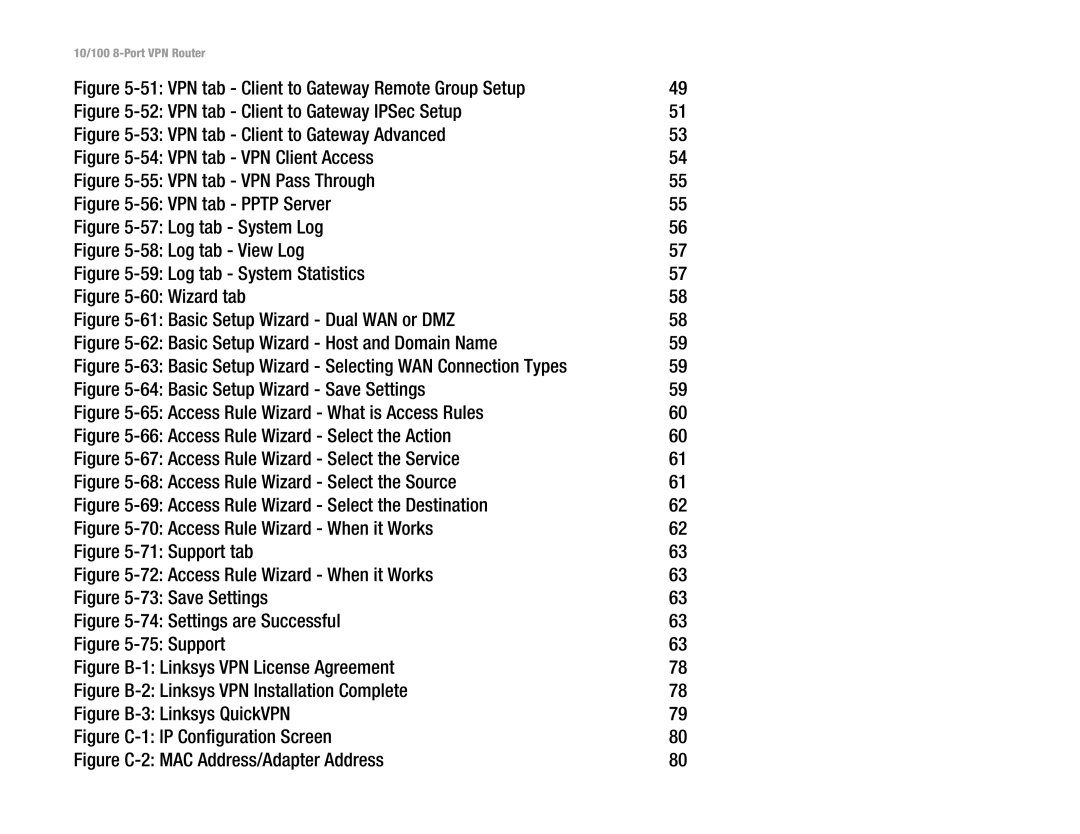 Linksys RV082 manual VPN tab Client to Gateway Remote Group Setup 