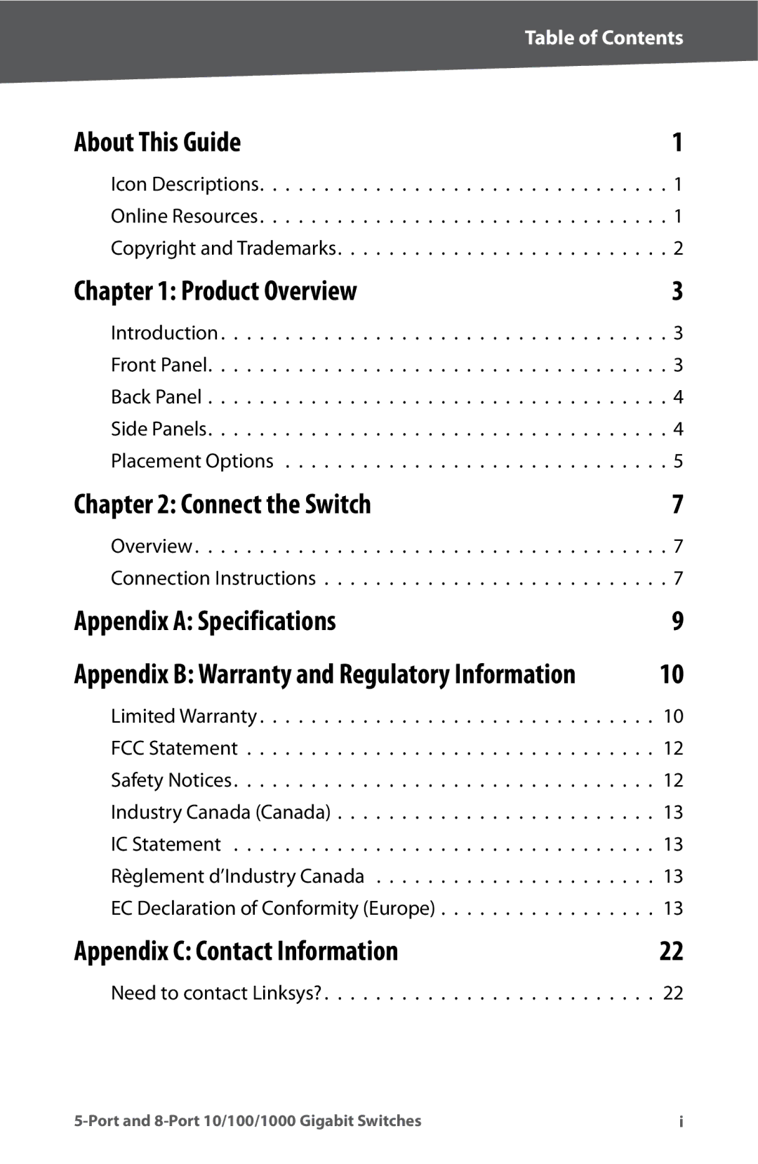 Linksys SD2005, SD2008 manual About This Guide 