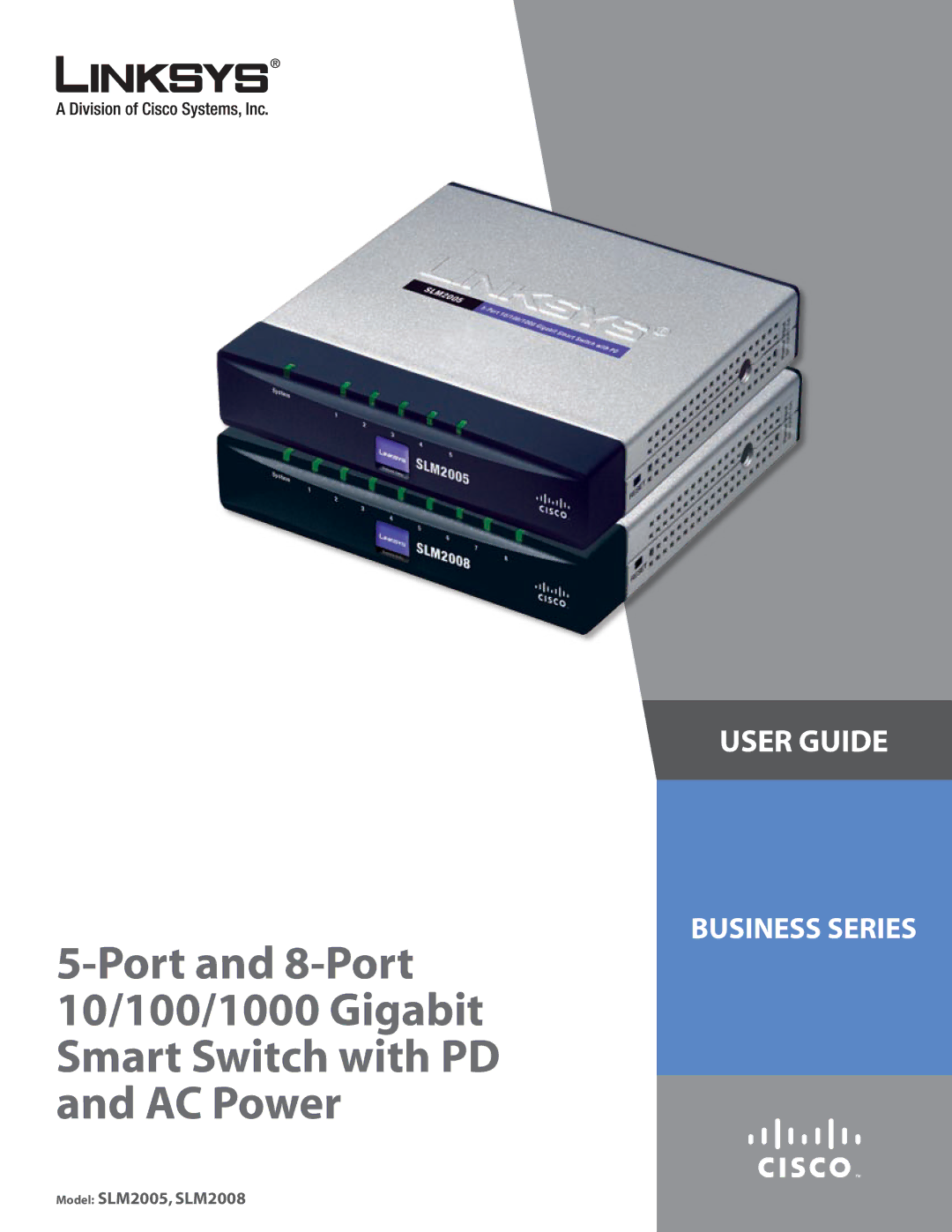 Linksys SLM2008, SLM2005 manual User Guide 