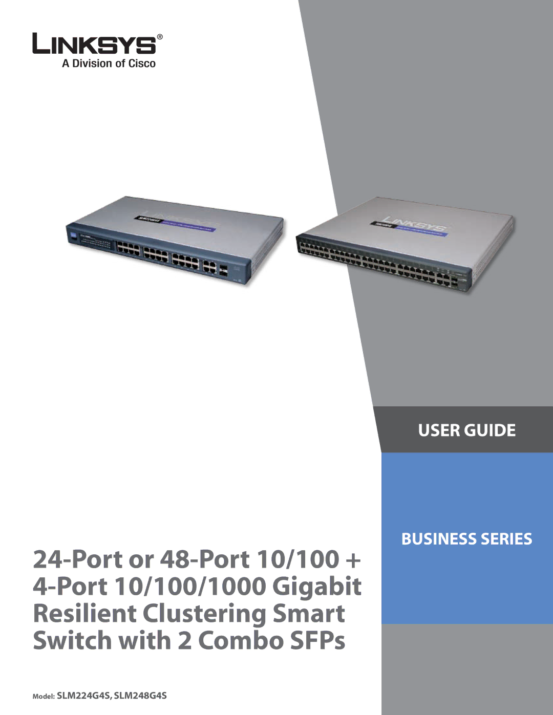 Linksys SLM224G4S manual Port or 48-Port 10/100 + 