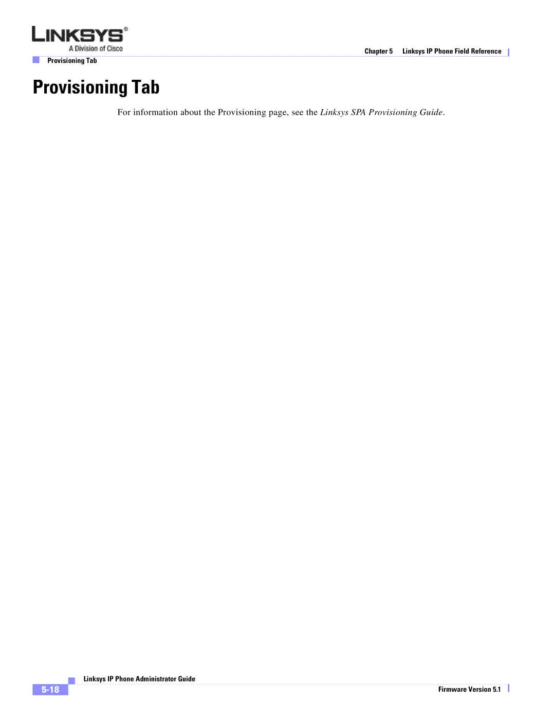 Linksys SPA 900 manual Provisioning Tab 