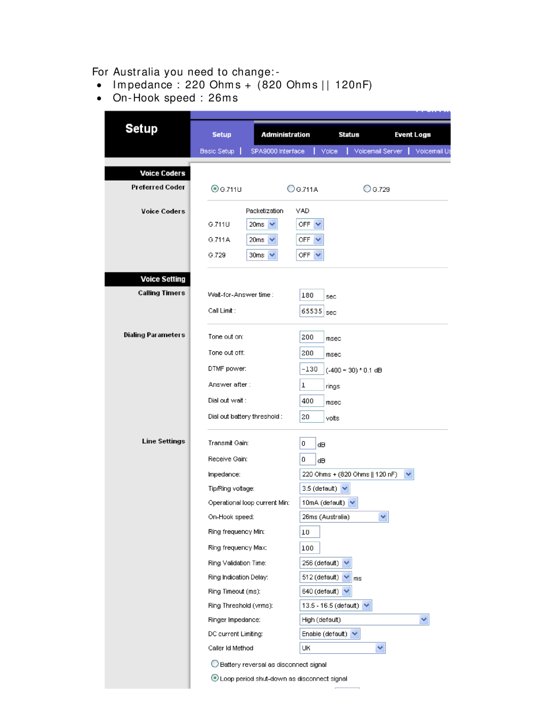 Linksys SPA400 manual 