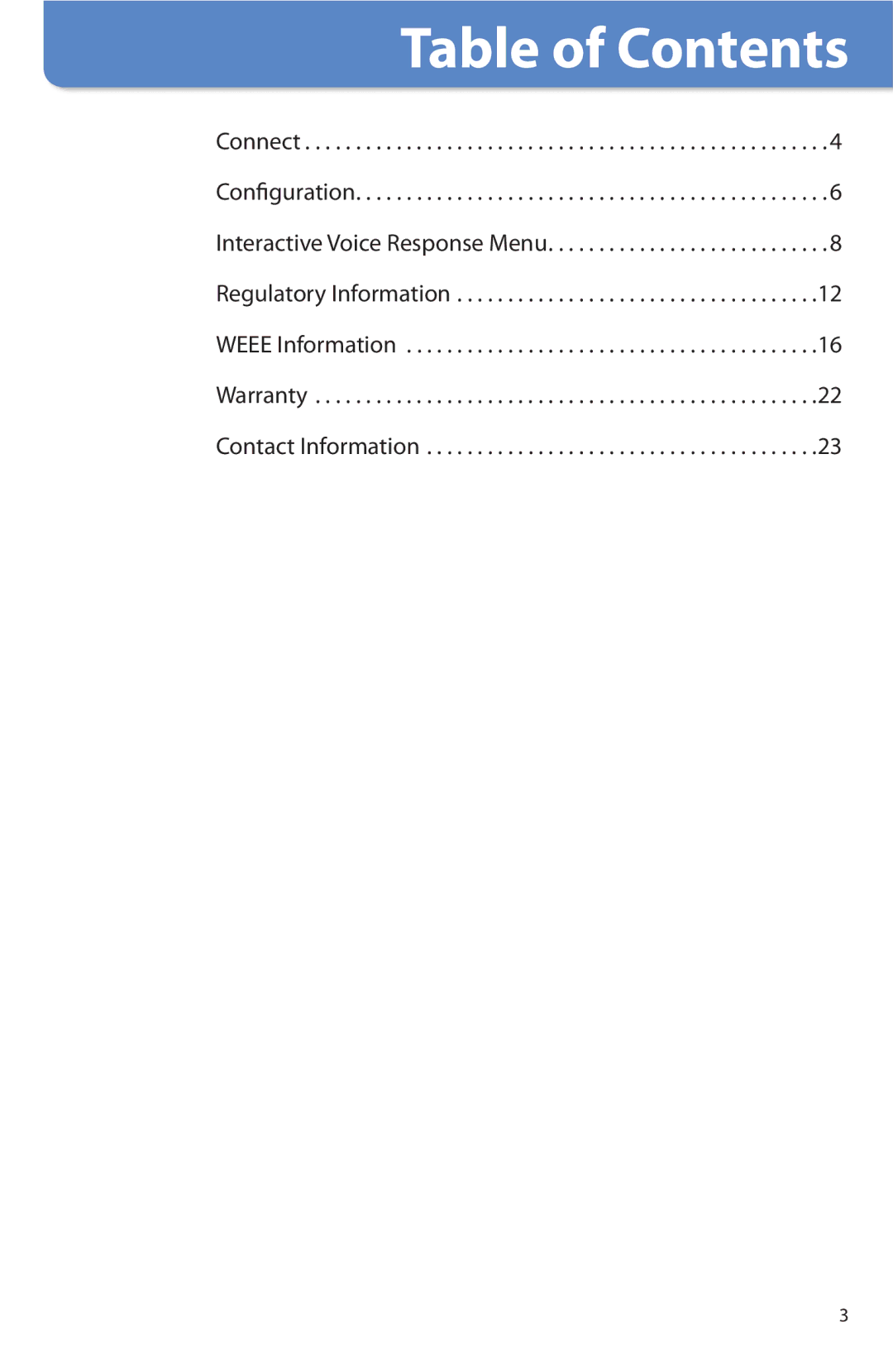 Linksys SPA8000 manual Table of Contents 