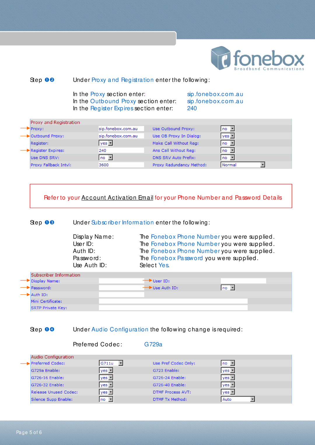 Linksys SPA941 manual 240, G729a 