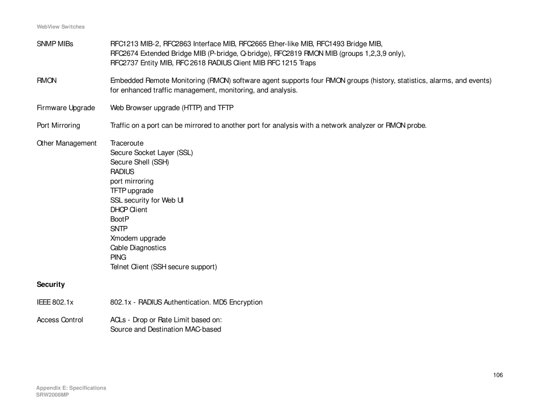 Linksys SRW2008MP, SRW2008P manual For enhanced traffic management, monitoring, and analysis, Port mirroring 