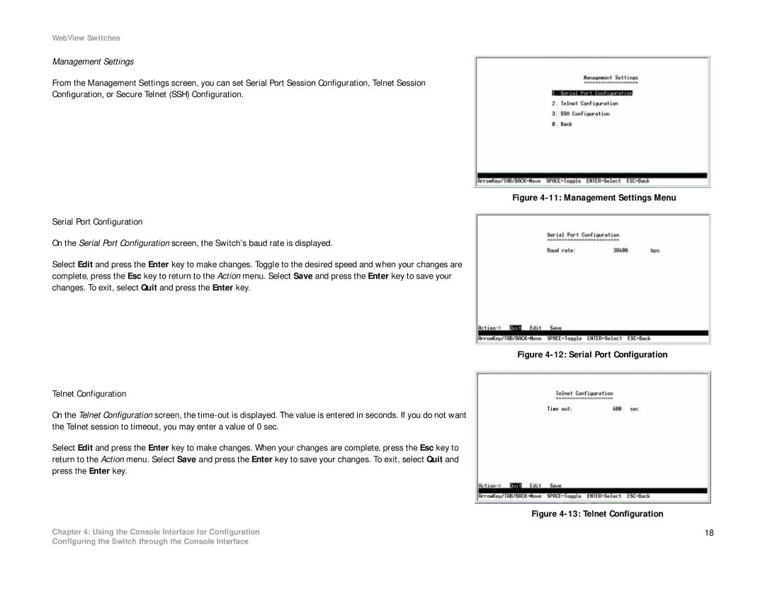 Linksys SRW2008P, SRW2008MP manual Management Settings 