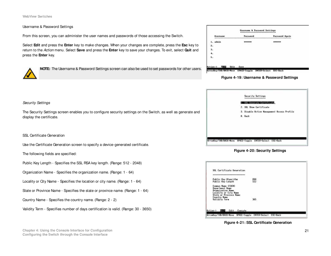 Linksys SRW2008P, SRW2008MP manual Security Settings 