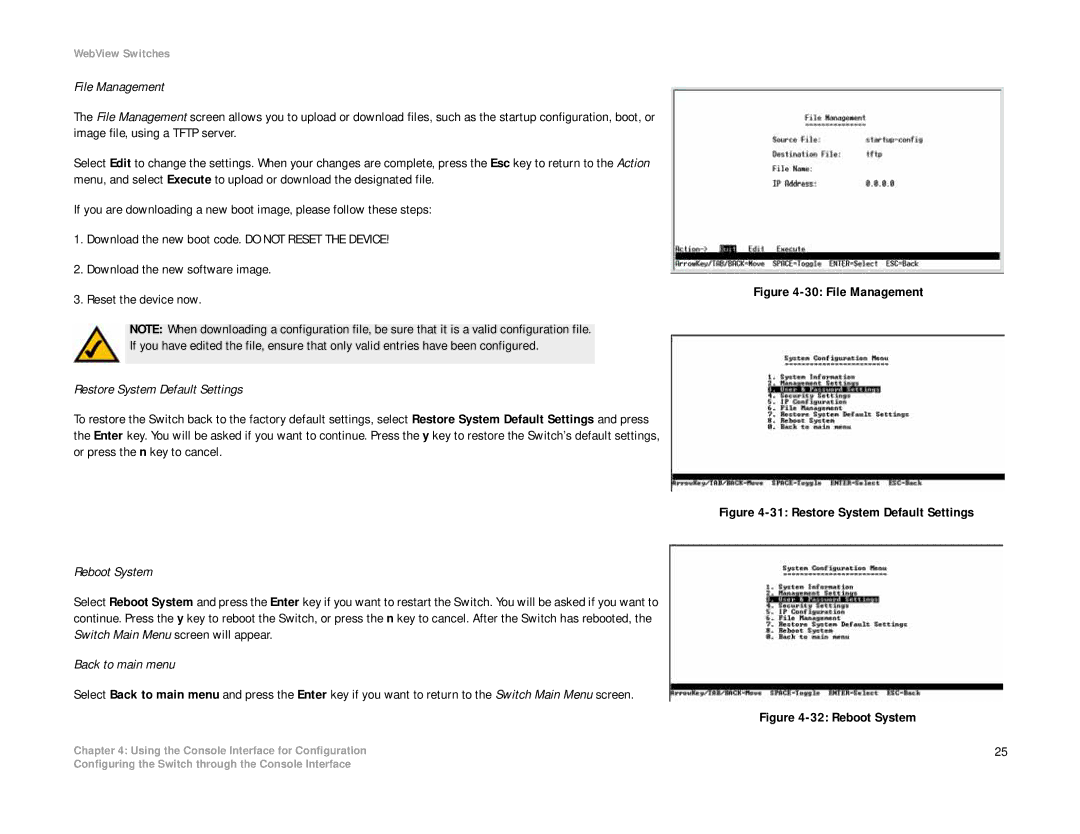 Linksys SRW2008MP, SRW2008P manual File Management 