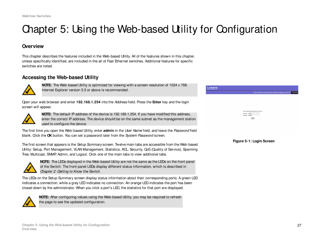 Linksys SRW2008P, SRW2008MP manual Using the Web-based Utility for Configuration, Accessing the Web-based Utility 