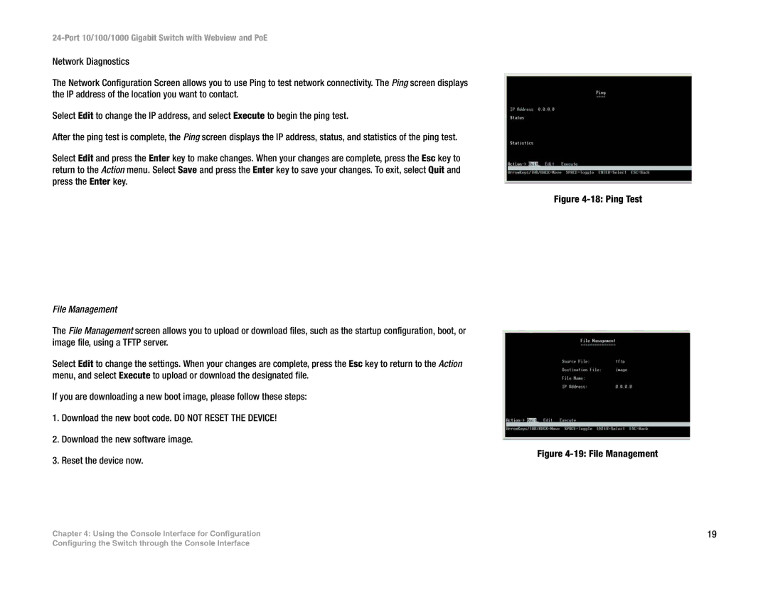 Linksys SRW2024P manual File Management 