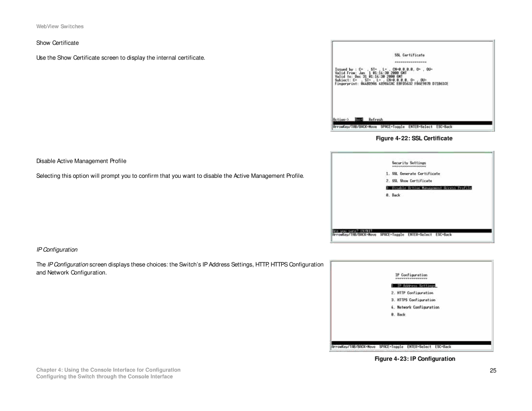 Linksys SRW208 manual IP Configuration 