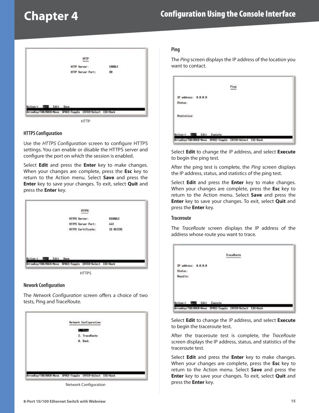 Linksys SRW208MP, SRW208L, SRW208G, SRW208P manual Https Configuration 