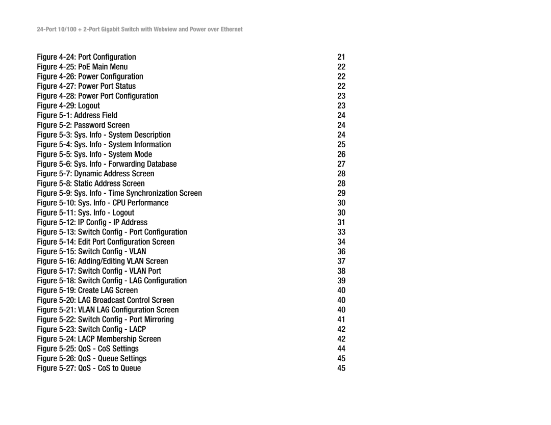 Linksys SRW224P manual Port Configuration 