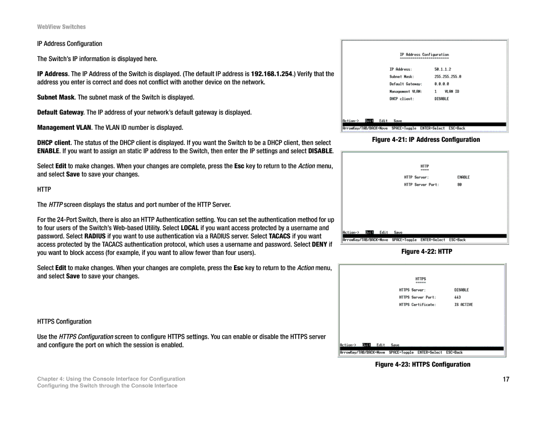 Linksys SRW2016, SRW248G4, SRW2048, SRW224G4 manual Http 