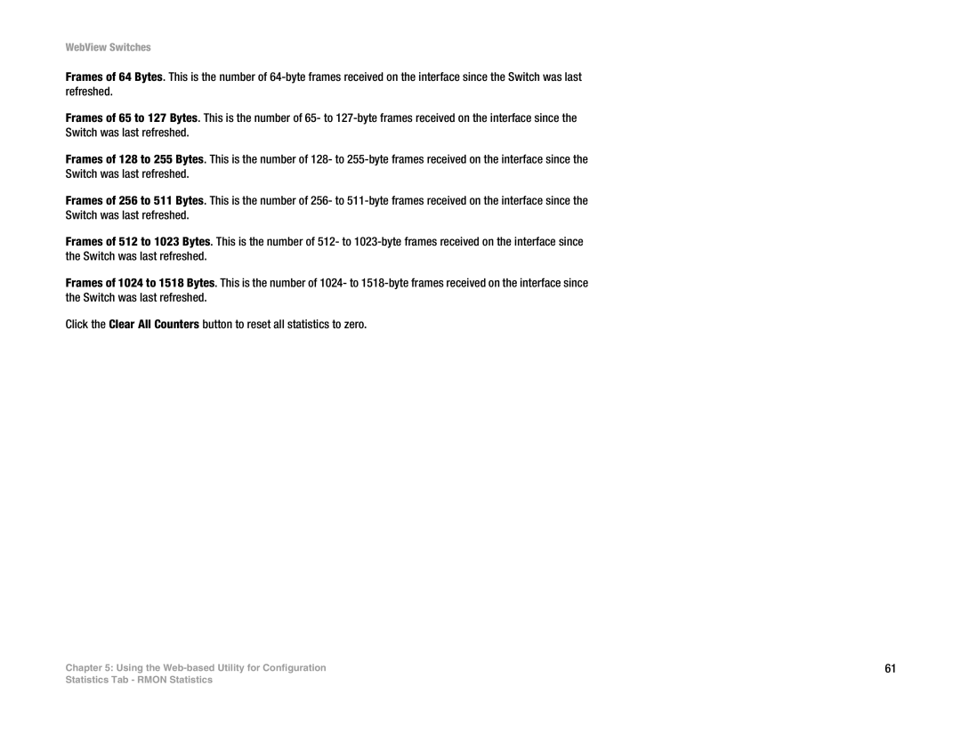 Linksys SRW2016, SRW248G4, SRW2048, SRW224G4 manual WebView Switches 