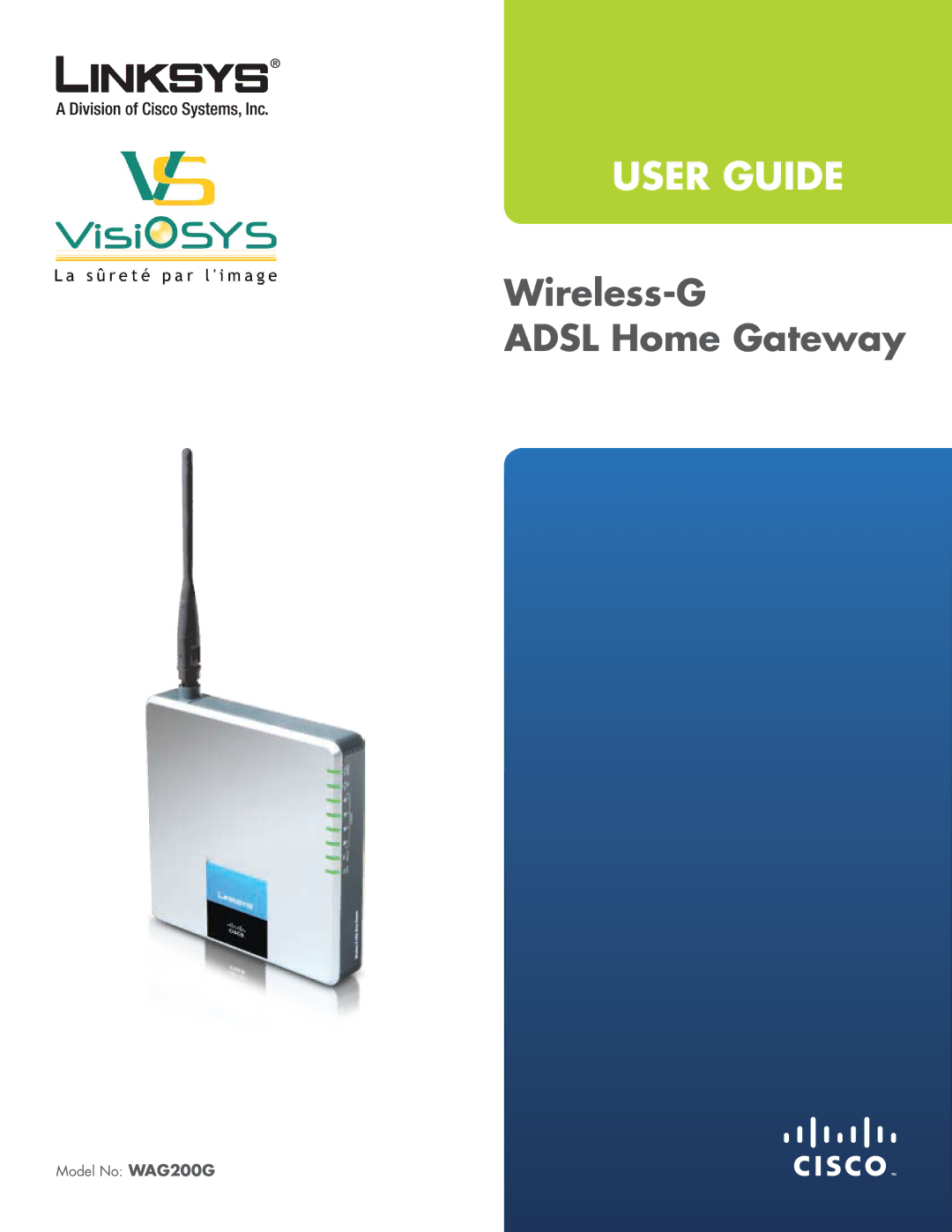 Linksys WAG200G manual User Guide 