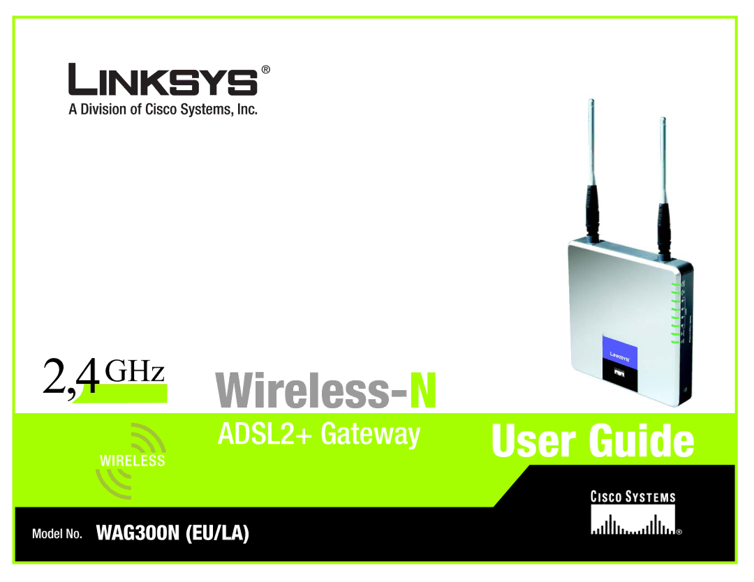 Linksys la), wag300n (eu manual GHz 